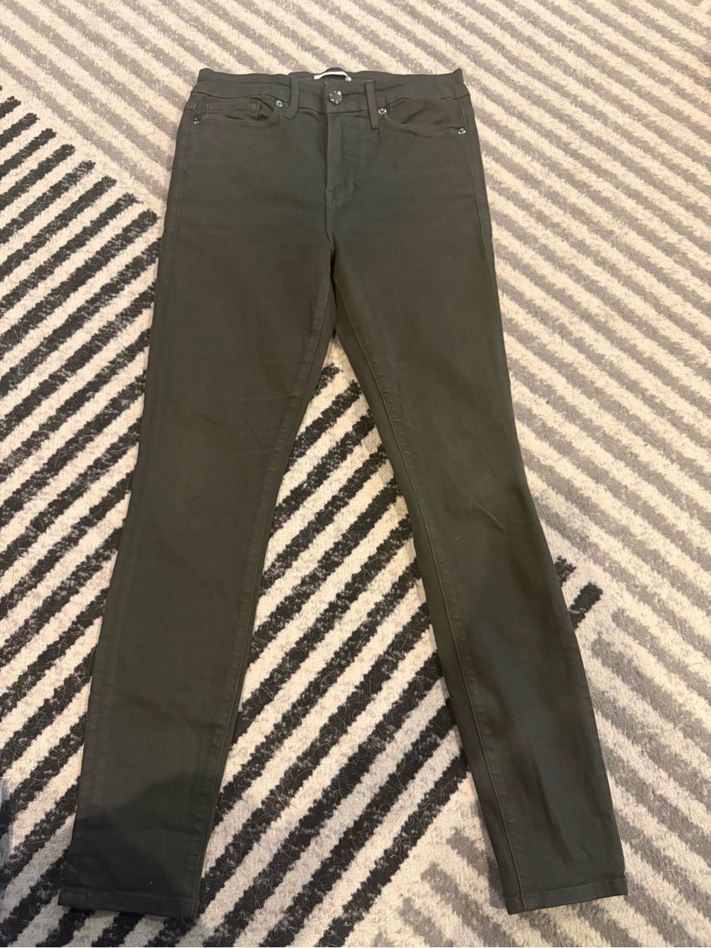 Good American Olive Green Skinny Jeans